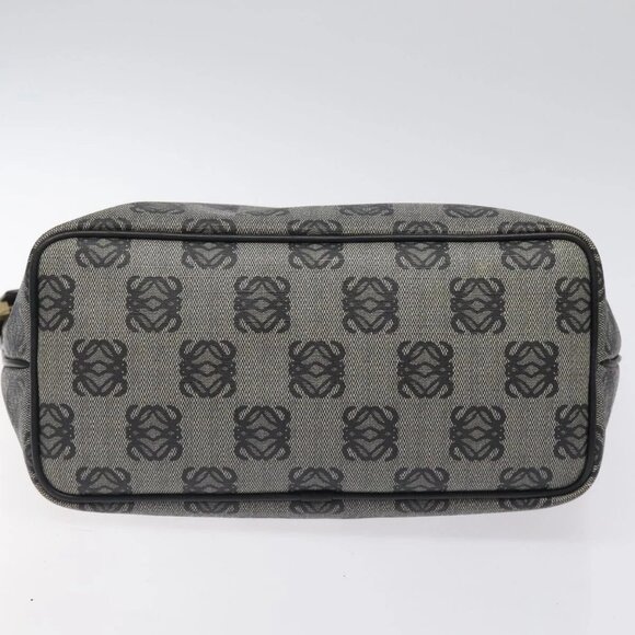 LOEWE Anagram Tote Bag PVC Black Gold Auth 122138 - Picture 7 of 16